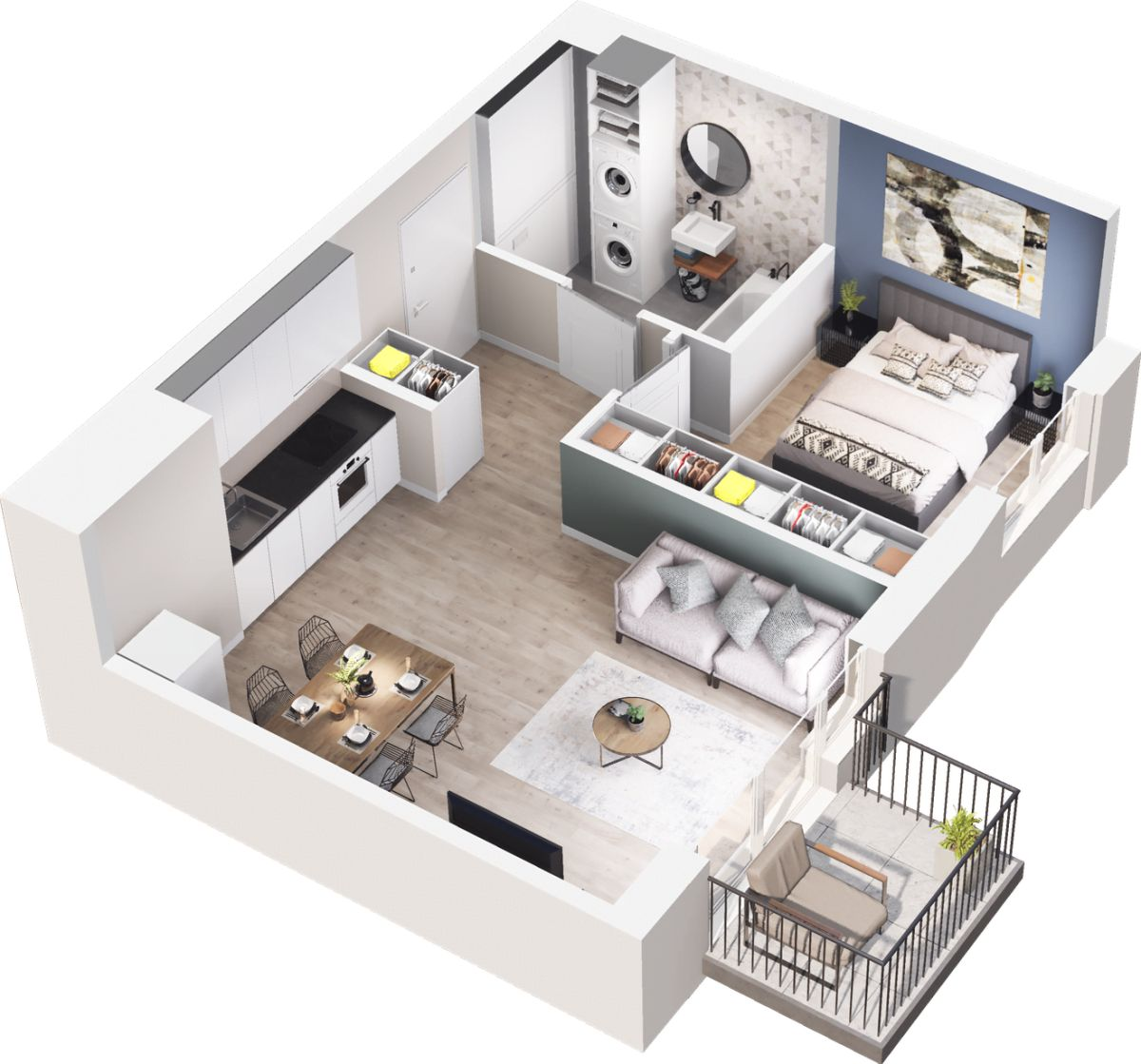 Mieszkanie 43,34 m², piętro 1, oferta nr W/3/28, Welocity Wiczlino, Gdynia, Chwarzno-Wiczlino, ul. Jana Kazimierza-idx