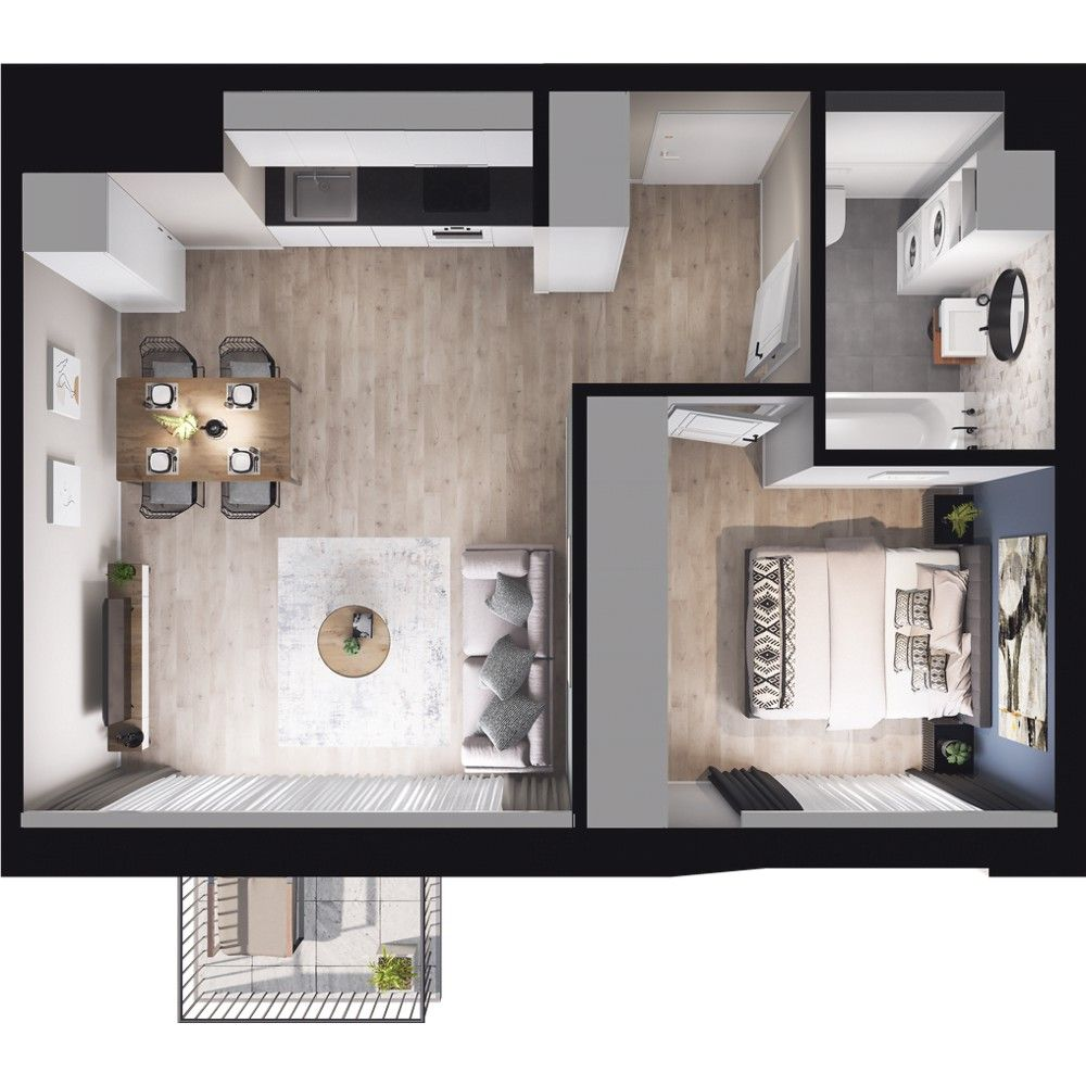 Mieszkanie 43,34 m², piętro 1, oferta nr W/3/28, Welocity Wiczlino, Gdynia, Chwarzno-Wiczlino, ul. Jana Kazimierza-idx