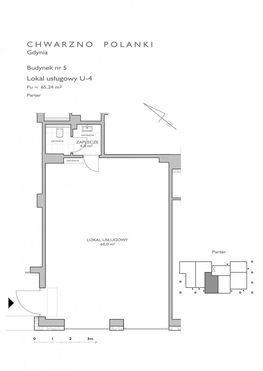 Lokal użytkowy 64,79 m², oferta nr CHP/U/5/4, Chwarzno Polanki - lokale użytkowe, Gdynia, Chwarzno-Wiczlino, ul. Wagnera-idx