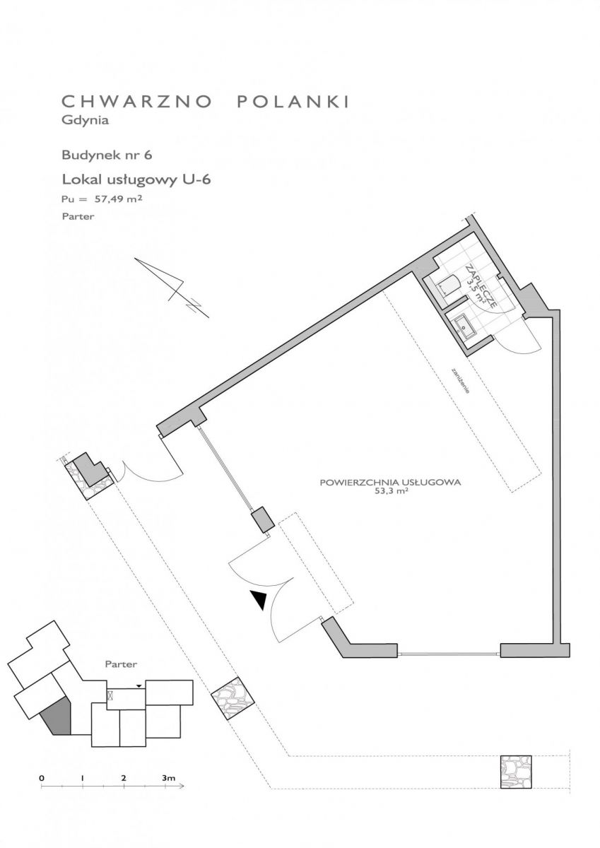 Lokal użytkowy 57,53 m², oferta nr CHP/U/6/6, Chwarzno Polanki - lokale użytkowe, Gdynia, Chwarzno-Wiczlino, ul. Wagnera-idx