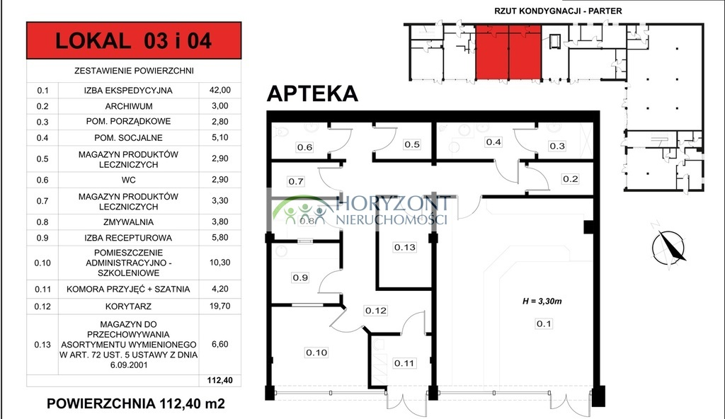 Lokal użytkowy 112,40 m², oferta nr , 142/260/OLW, Dzierżążno-idx