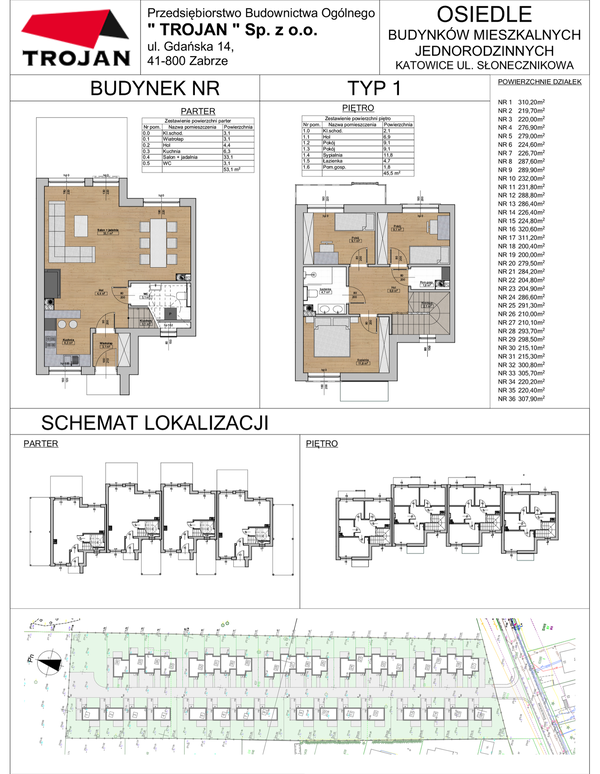 Dom 98,60 m², oferta nr 52B, Słoneczny Raj, Katowice, Piotrowice-Ochojec, ul. Słonecznikowa-idx