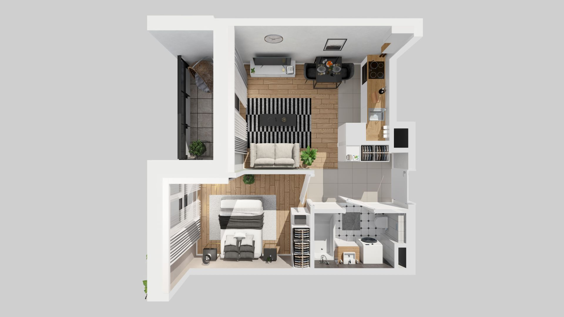 Mieszkanie 34,67 m², piętro 2, oferta nr C/17, Osiedle Urbino 1.3, Warszawa, Włochy, Raków, ul. Równoległa 16-idx