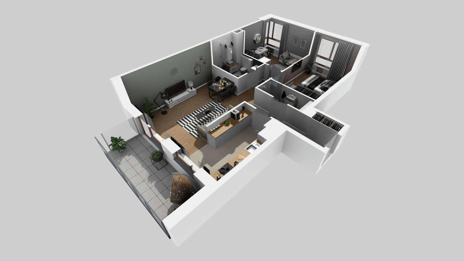 Mieszkanie 72,38 m², piętro 2, oferta nr B/11, Apartamenty Literacka, Warszawa, Bielany, Piaski, ul. Literacka-idx