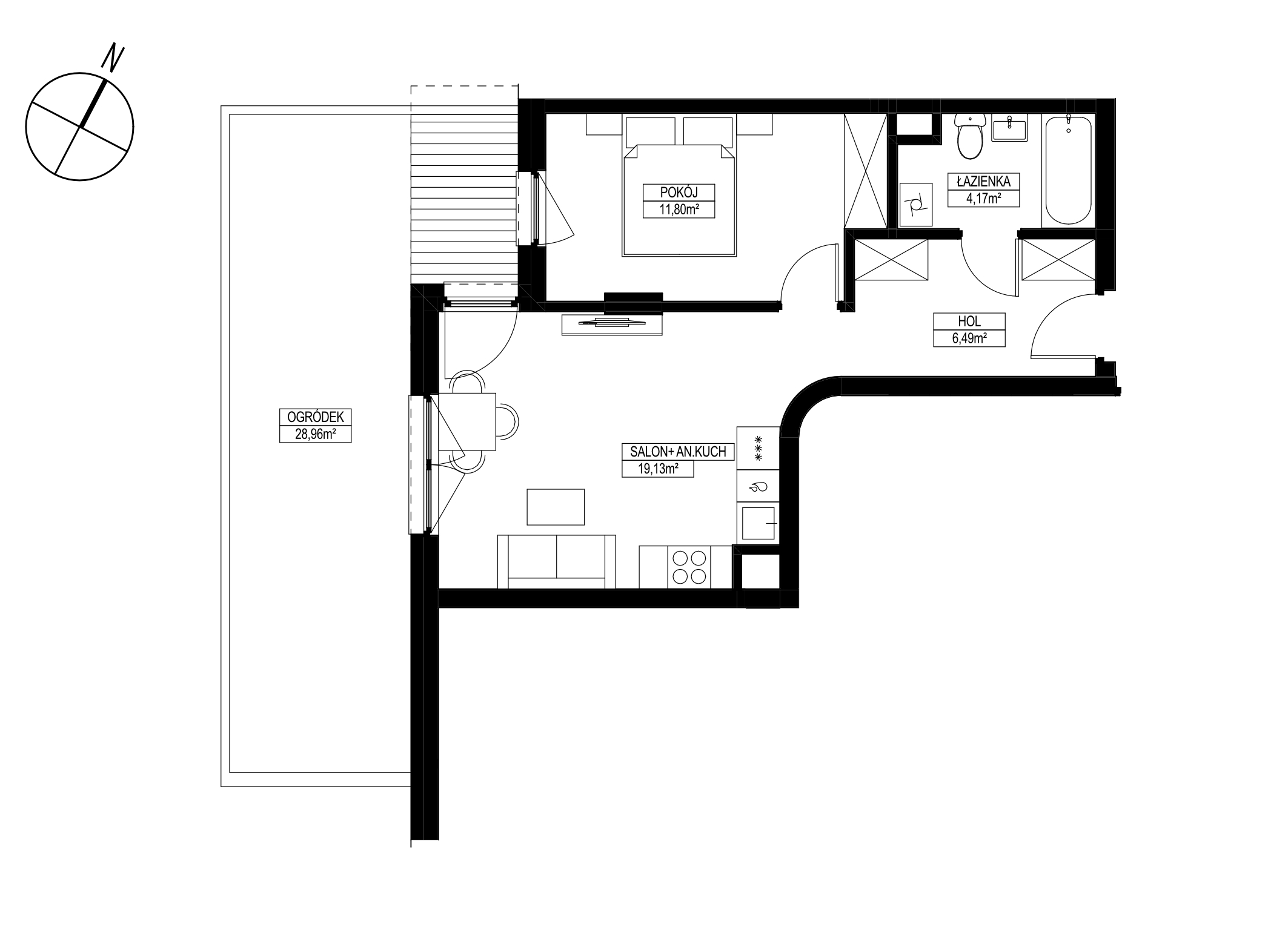 Mieszkanie 51,01 m², parter, oferta nr B2/4, Osiedle ŚwiatoVida, Warszawa, Białołęka, Tarchomin, ul. Pałuków-idx