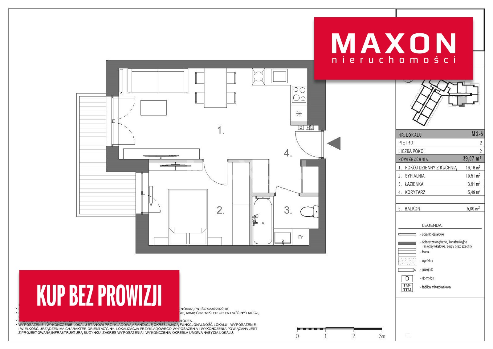 Mieszkanie 39,07 m², piętro 2, oferta nr , 61472/MS/MAX, Warszawa, Targówek, Targówek, Lewinowska-idx