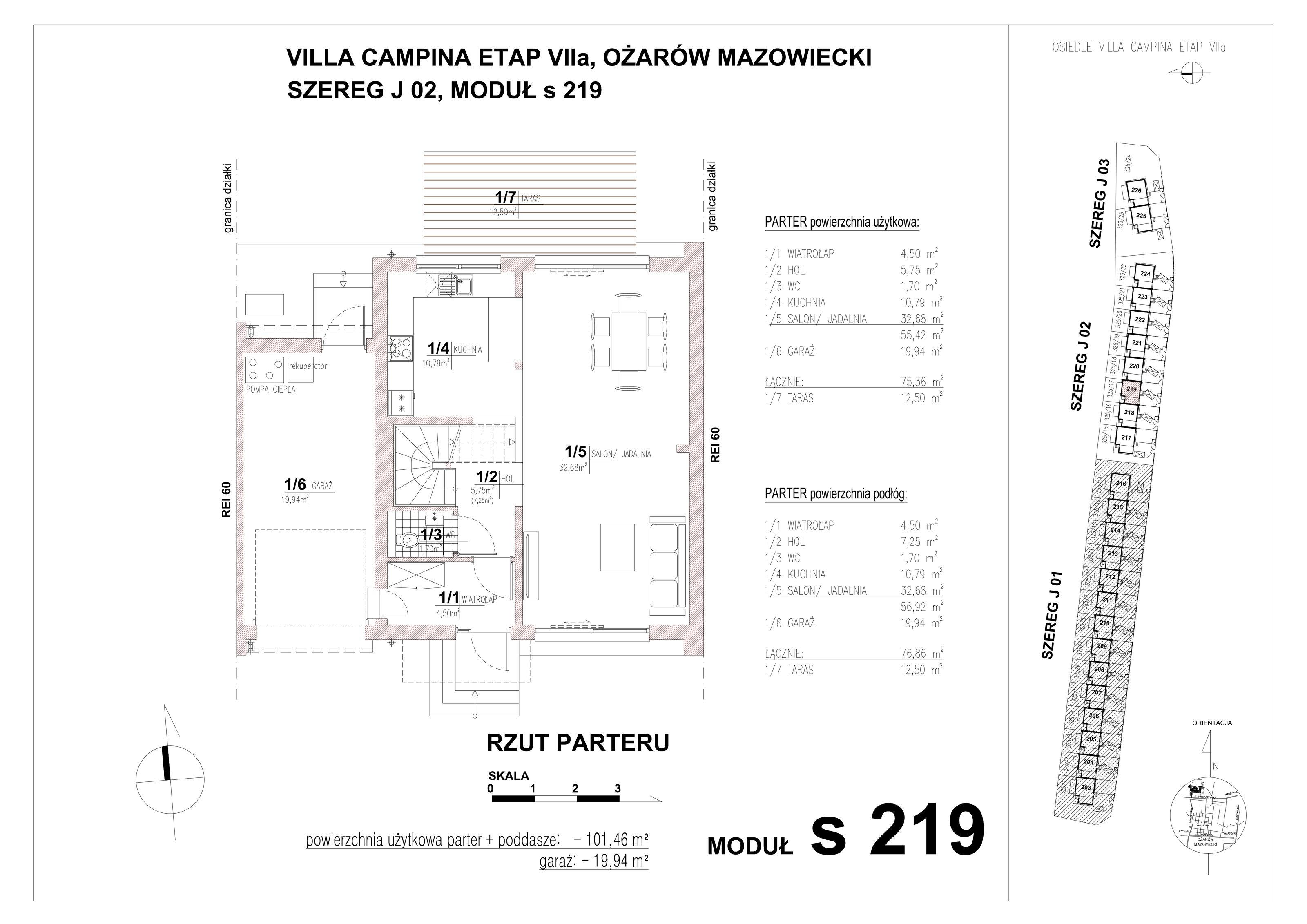 Dom 101,46 m², oferta nr S219, Villa Campina, Ożarów Mazowiecki, ul. Sochaczewska-idx