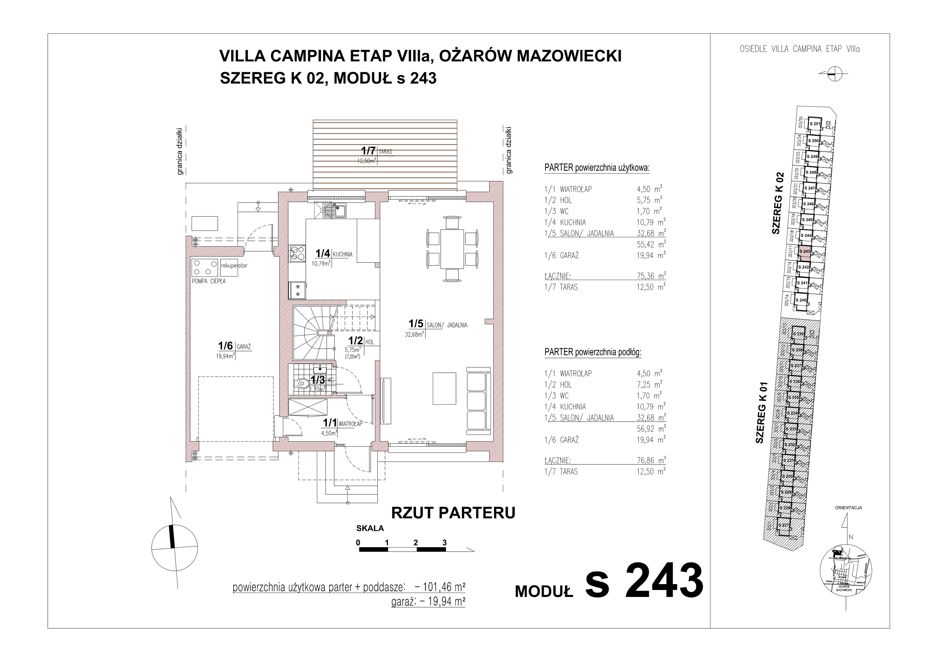 Dom 101,46 m², oferta nr S243, Villa Campina, Ożarów Mazowiecki, ul. Sochaczewska-idx