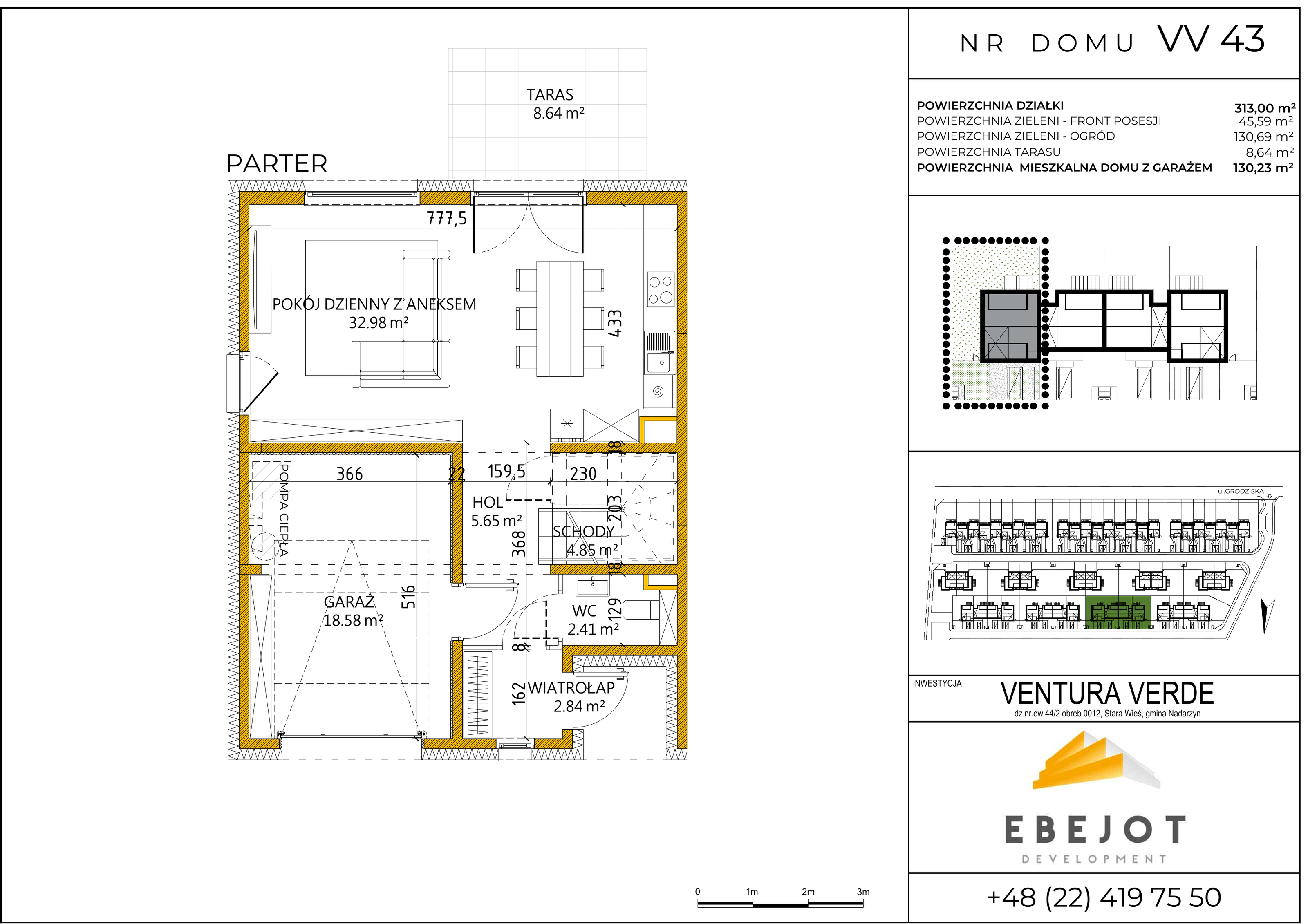 Dom 130,23 m², oferta nr VV43, Ventura Verde, Stara Wieś, ul. Grodziska-idx