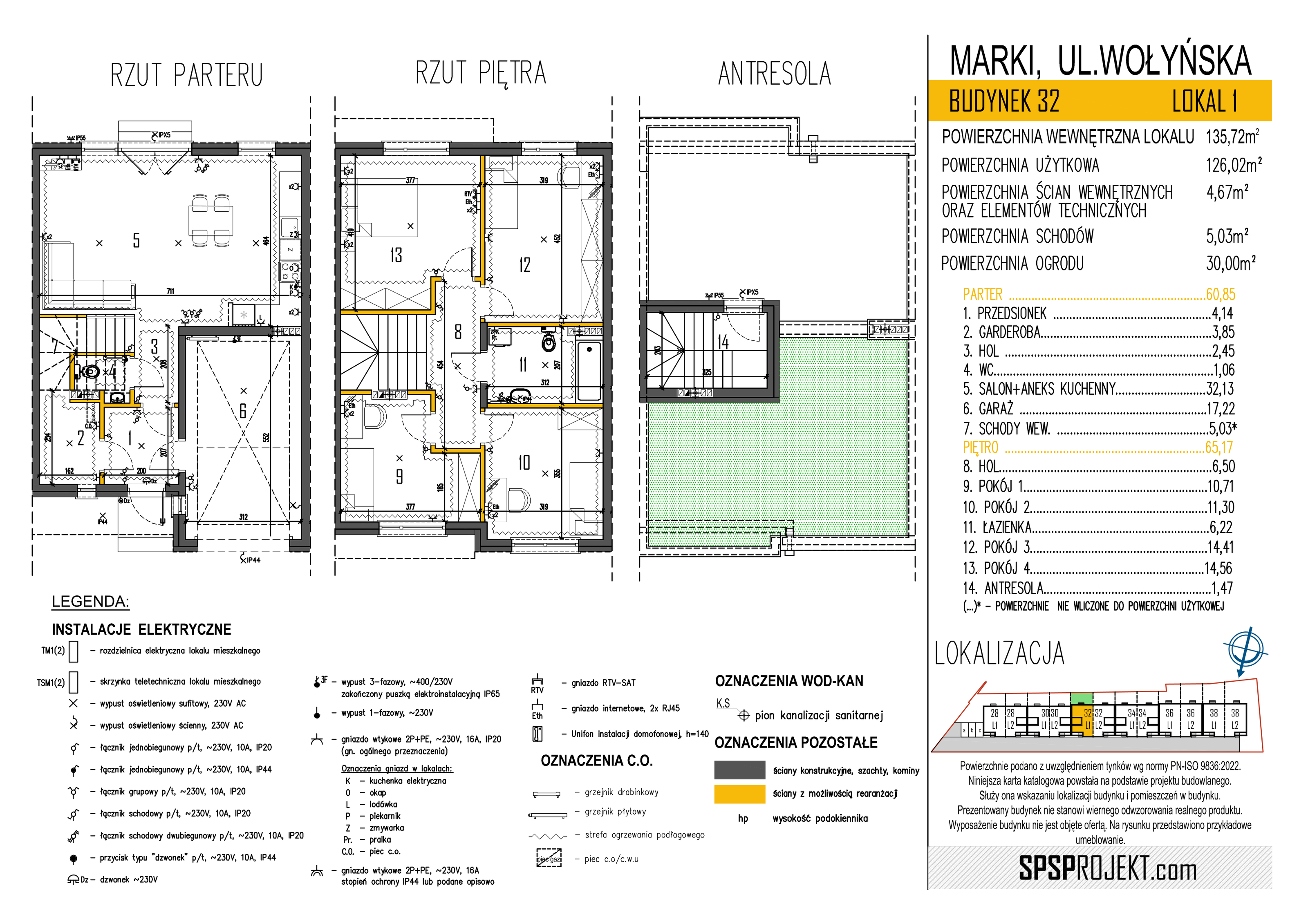 Dom 135,72 m², oferta nr 32/1, Osiedle Skrzetuskiego II, Marki, ul. Wołyńska 28-36-idx