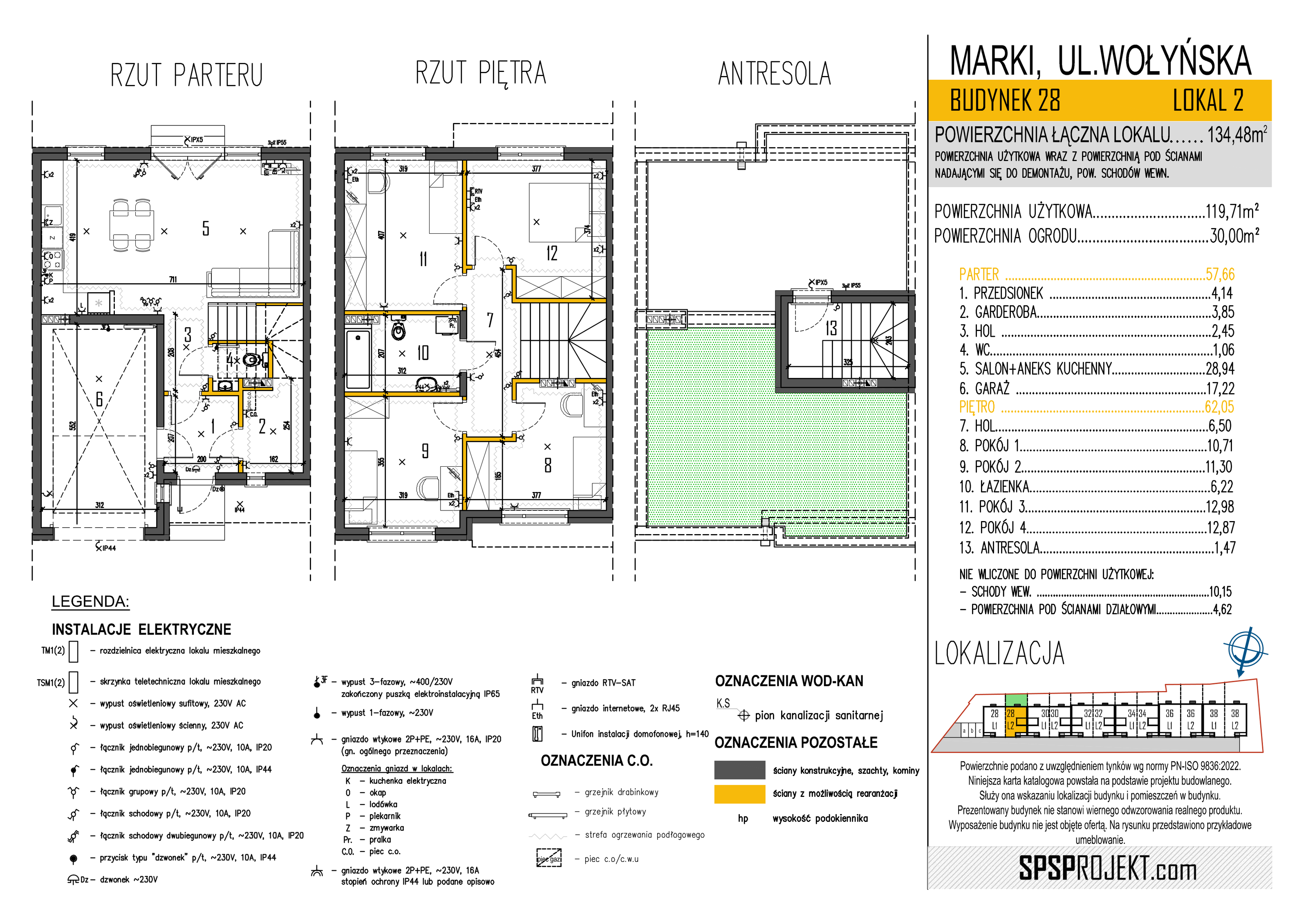 Dom 129,36 m², oferta nr 28/2, Osiedle Skrzetuskiego II, Marki, ul. Wołyńska 28-36-idx