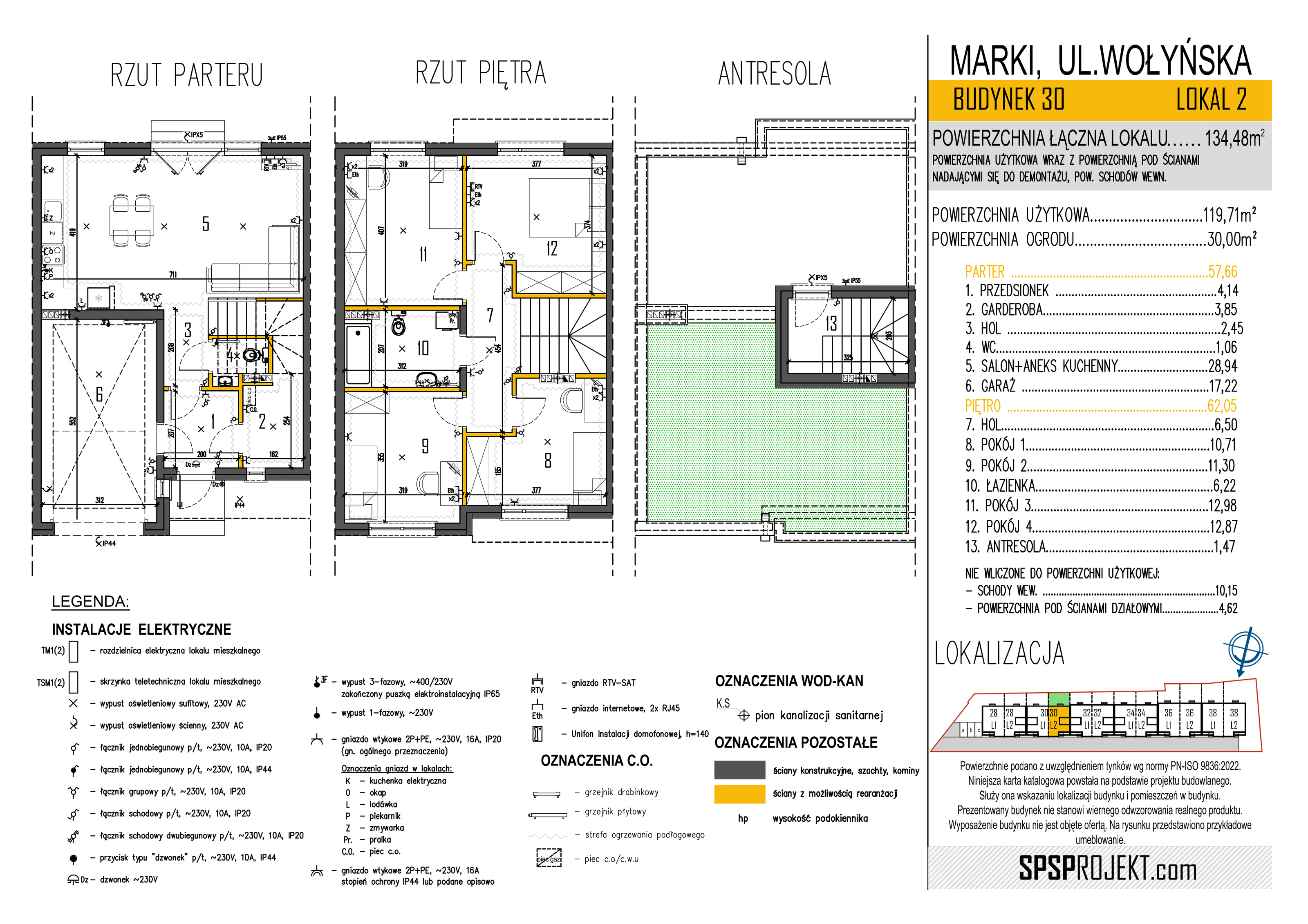 Dom 129,36 m², oferta nr 30/2, Osiedle Skrzetuskiego II, Marki, ul. Wołyńska 28-36-idx