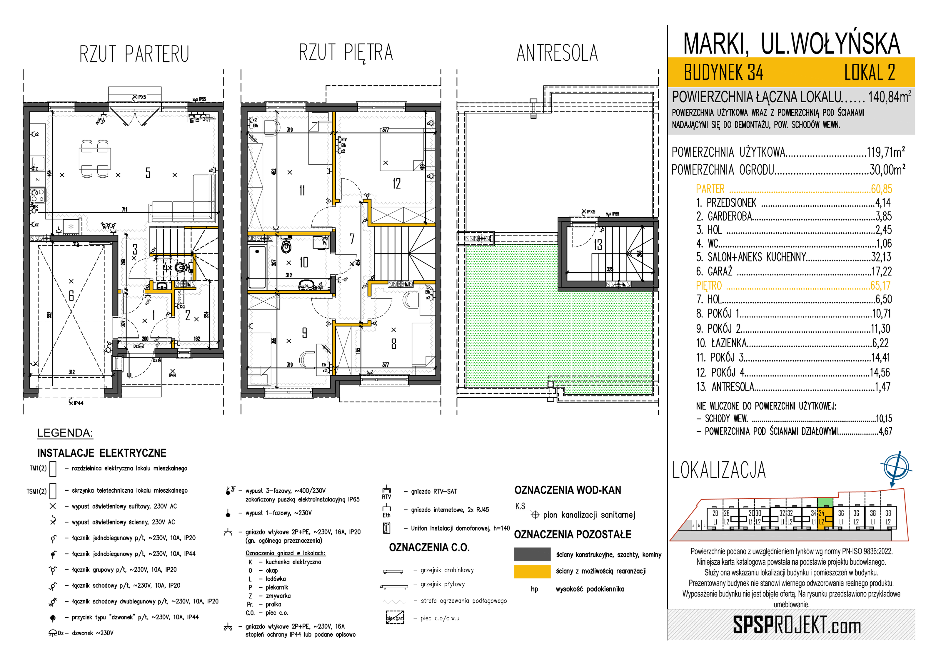 Dom 135,72 m², oferta nr 34/2, Osiedle Skrzetuskiego II, Marki, ul. Wołyńska 28-36-idx