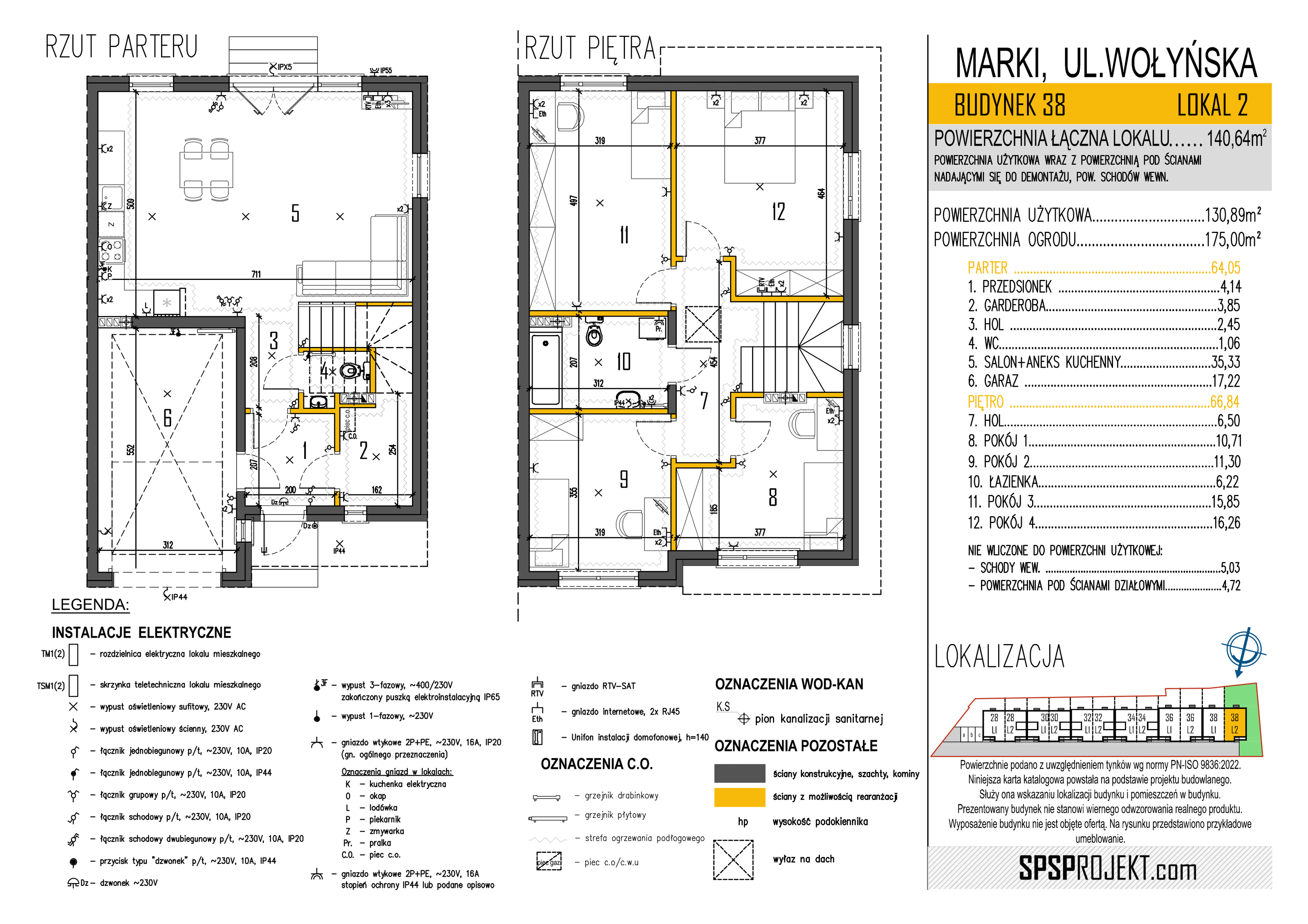 Dom 140,64 m², oferta nr 38/2, Osiedle Skrzetuskiego II, Marki, ul. Wołyńska 28-36-idx