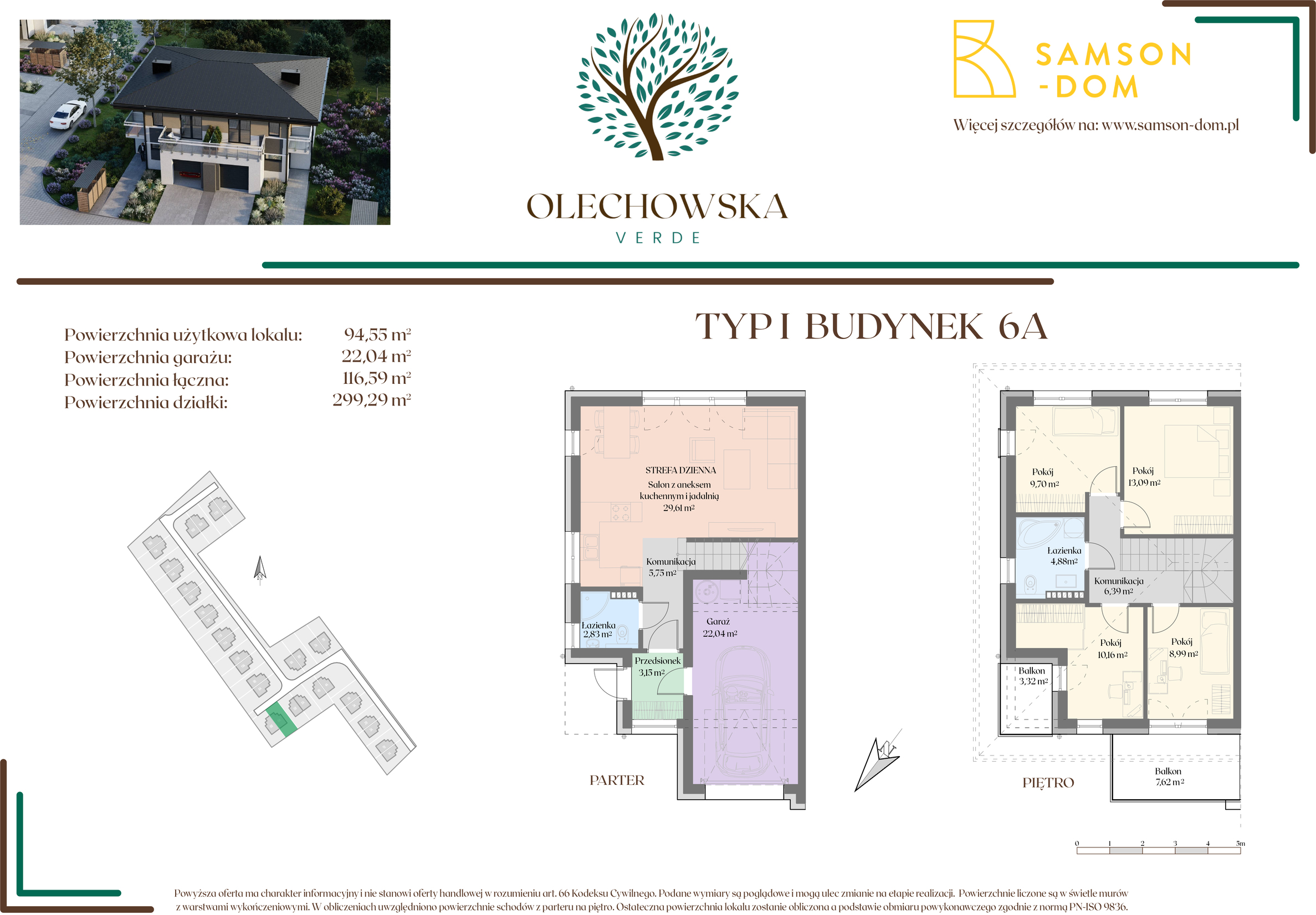 Dom 116,59 m², oferta nr 6A, Olechowska Verde, Łódź, Widzew, ul. Olechowska 56-idx