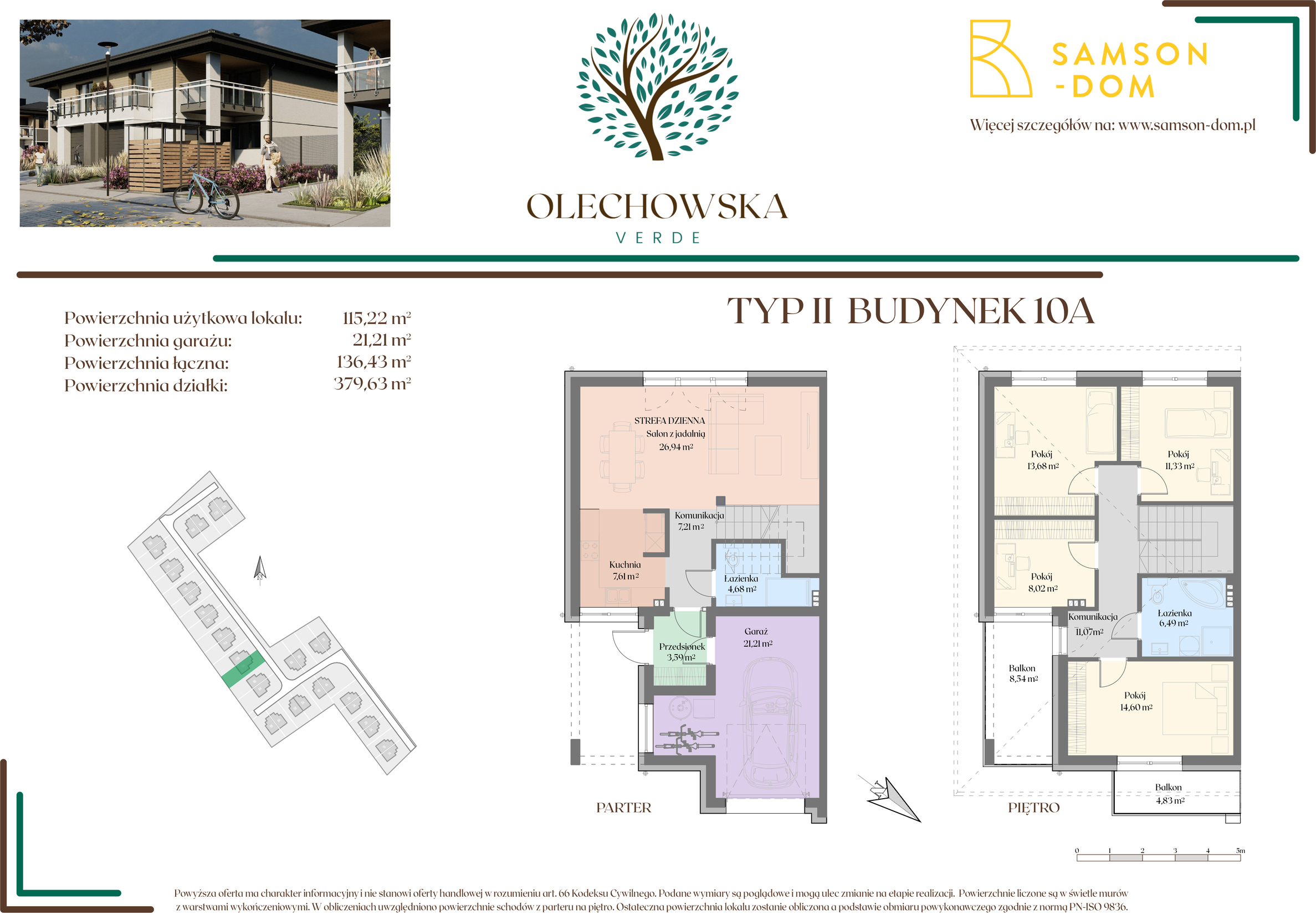 Dom 136,43 m², oferta nr 10A, Olechowska Verde, Łódź, Widzew, ul. Olechowska 56-idx