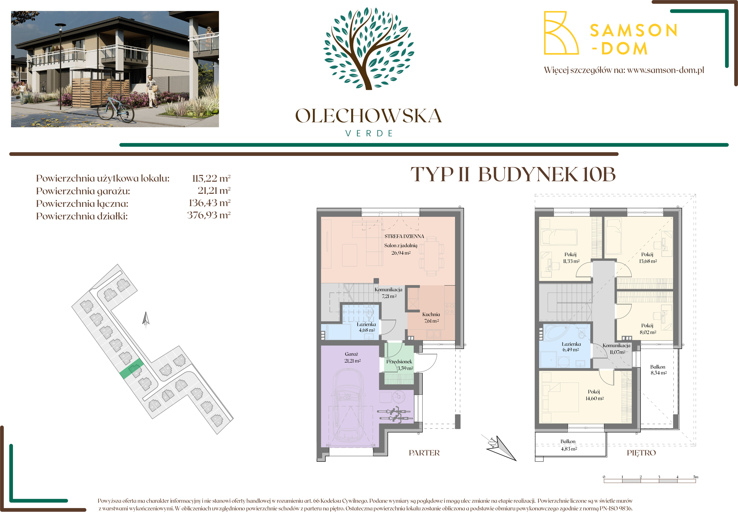 Dom 136,43 m², oferta nr 10B, Olechowska Verde, Łódź, Widzew, ul. Olechowska 56-idx