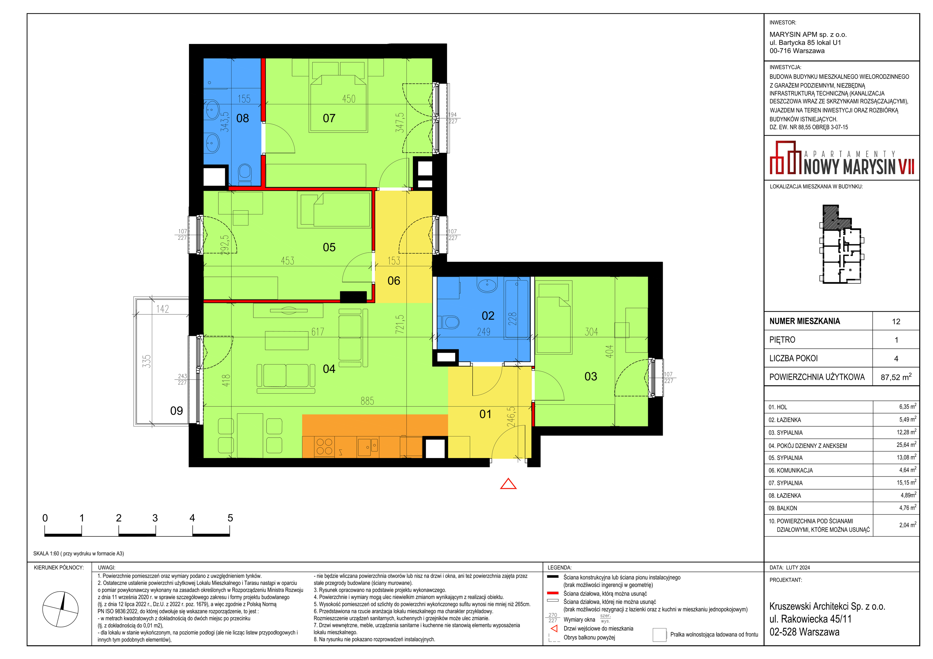 Mieszkanie 46,37 m², parter, oferta nr VII_4, Apartamenty Marysin, Warszawa, Wawer, Marysin Wawerski, ul. Bluszczowa 14-idx