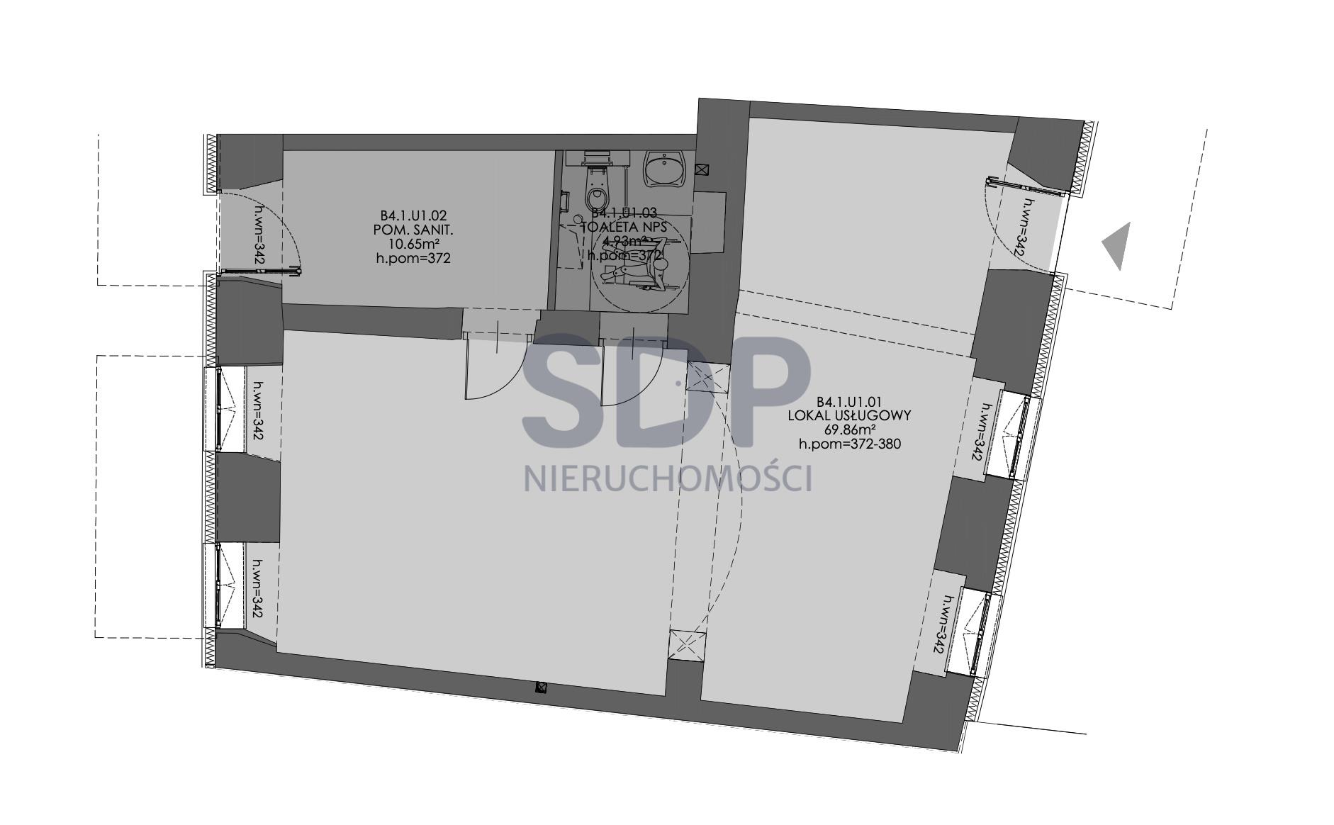 Lokal użytkowy 85,44 m², oferta nr , 31410, Wrocław, Stare Miasto, Jana Pawła II-idx