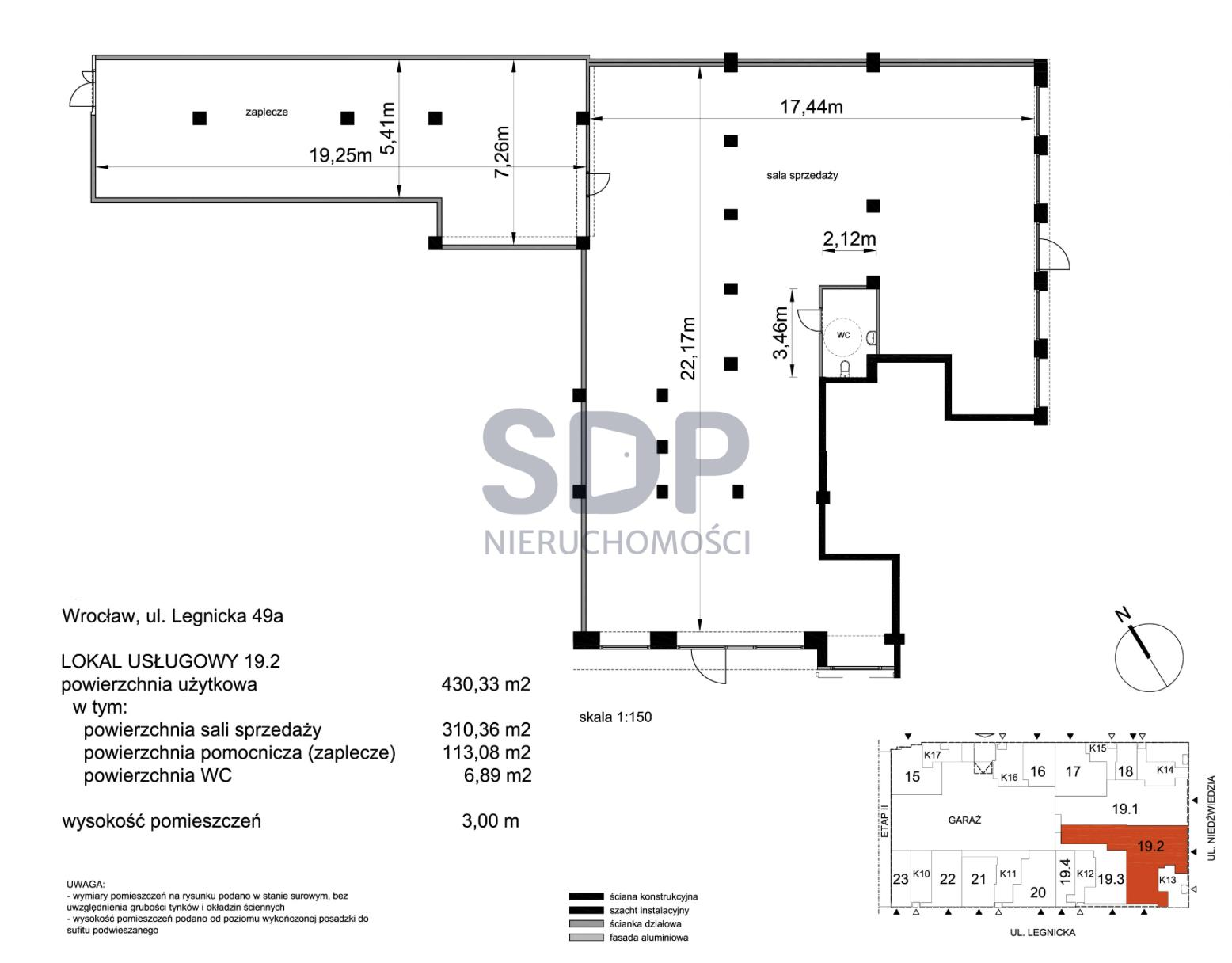 Lokal użytkowy 427,17 m², oferta nr , 30812, Wrocław, Stare Miasto, Legnicka-idx