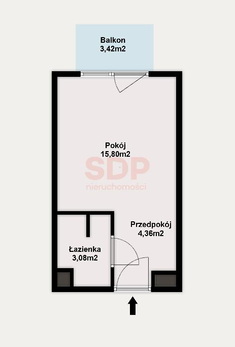 Mieszkanie 24,50 m², piętro 1, oferta nr , 36297, Wrocław, Biskupin-Sępolno-Dąbie-Bartoszowice, Śródmieście, Zakładowa-idx