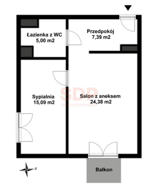 Apartament 51,97 m², piętro 2, oferta nr , 37269, Wrocław, Psie Pole-Zawidawie, Psie Pole, Kamieńskiego Henryka Michała-idx