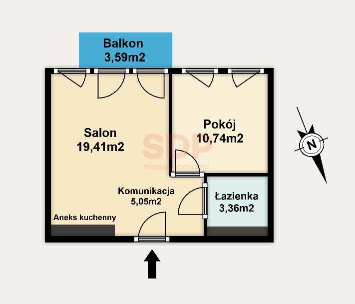 Mieszkanie 38,54 m², piętro 4, oferta nr , 36212, Wrocław, Krzyki-Partynice, Krzyki, Karkonoska-idx