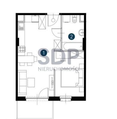 Mieszkanie 37,75 m², piętro 4, oferta nr , 34723, Wrocław, Fabryczna-idx