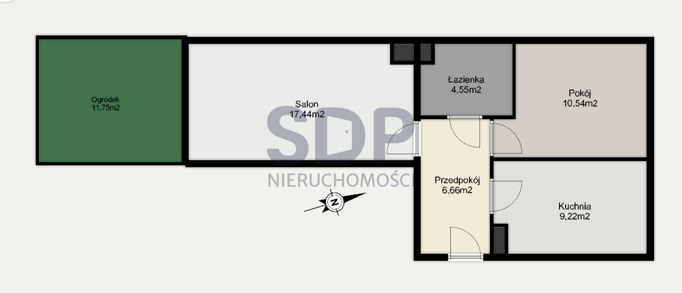 Mieszkanie 48,41 m², parter, oferta nr , 34376, Wrocław, Krzyki-Partynice, Krzyki-idx