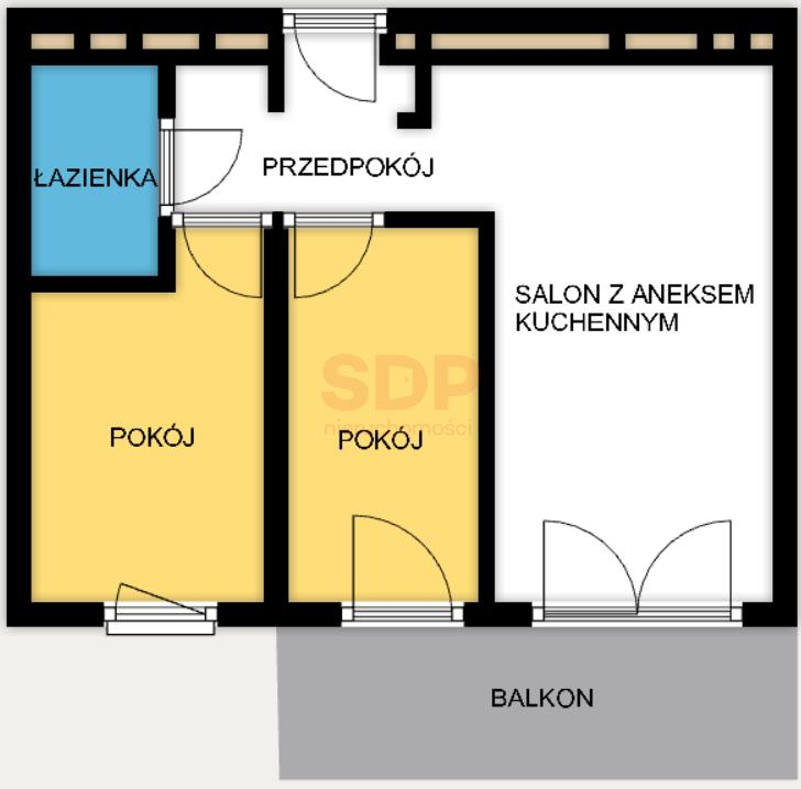 Mieszkanie 50,00 m², piętro 3, oferta nr , 37583, Wrocław, Stare Miasto, Kępa Mieszczańska-idx