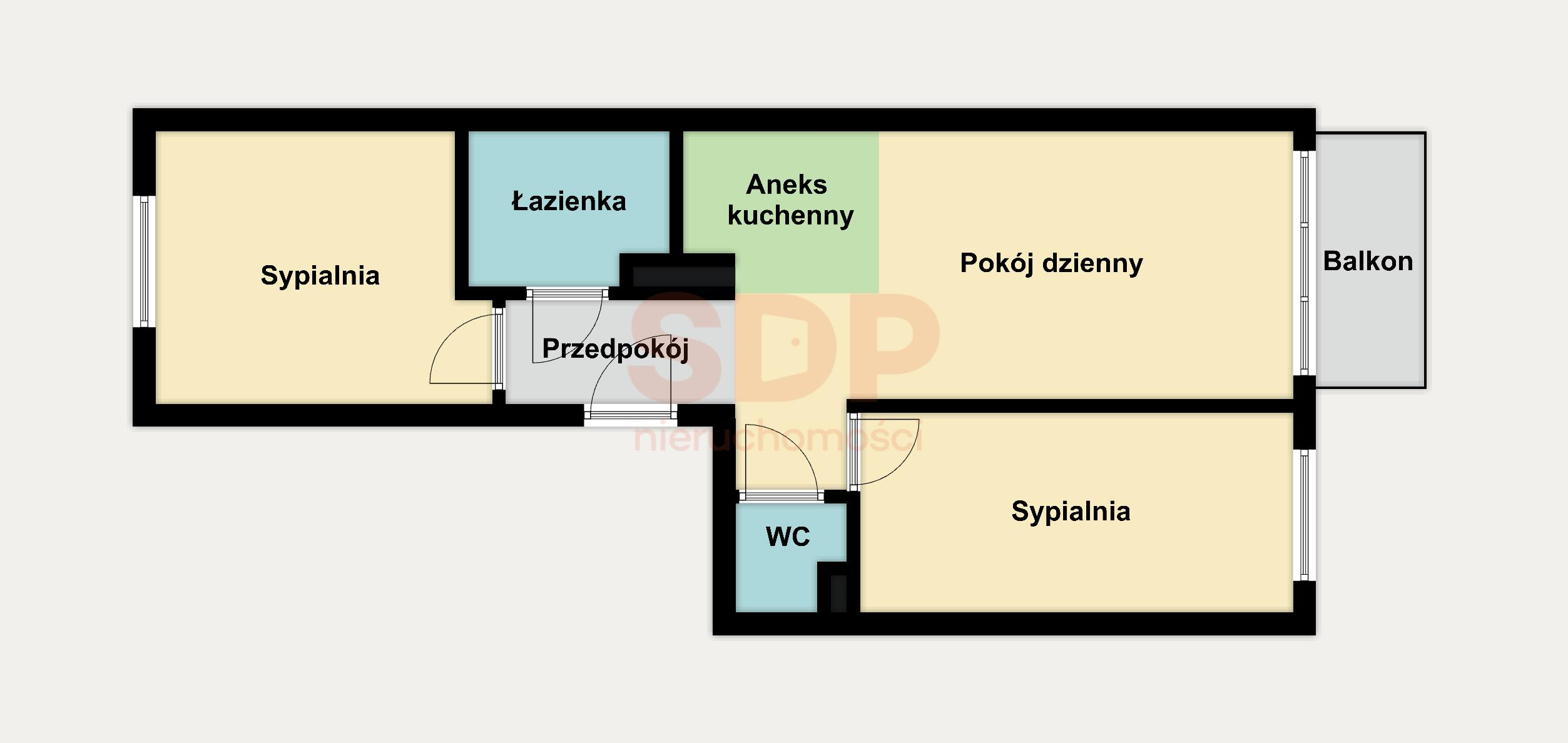 Mieszkanie 59,20 m², piętro 2, oferta nr , 35929, Wrocław, Psie Pole-Zawidawie, Psie Pole, Sołtysowicka-idx