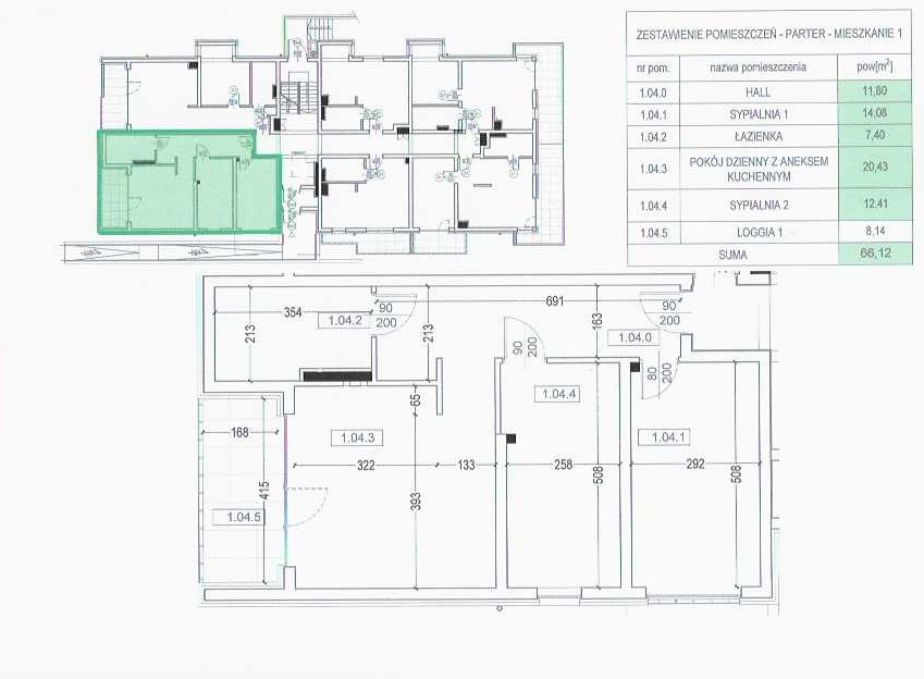 Mieszkanie 66,12 m², parter, oferta nr 1, Nowa Bałtycka, Łódź, Górna, Górna, ul. Bałtycka 39-idx