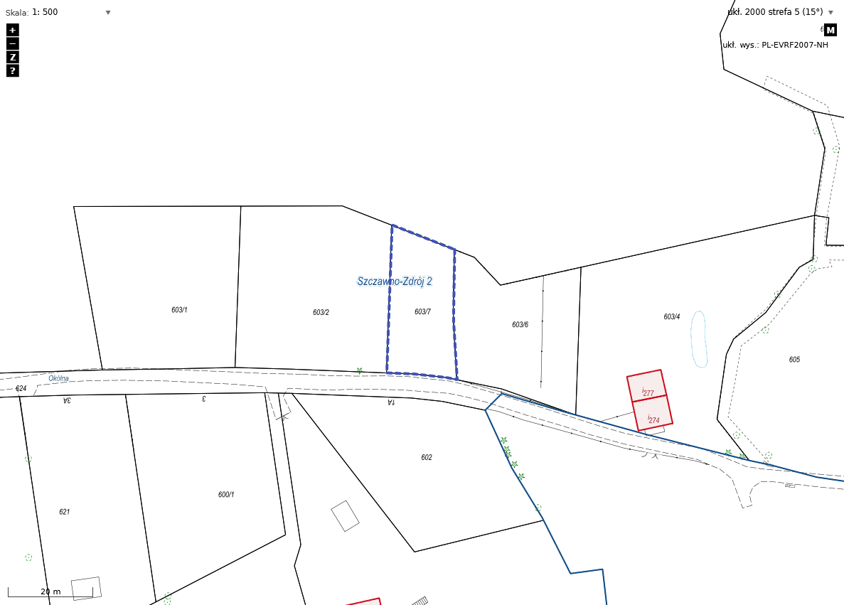 Działka 556,00 m², oferta nr , TTT-00000518, Szczawno-Zdrój, okólna-idx