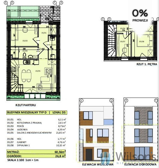 Mieszkanie 60,56 m², parter, oferta nr , WIL379622, Nowy Dwór Mazowiecki, Bohaterów Modlina-idx