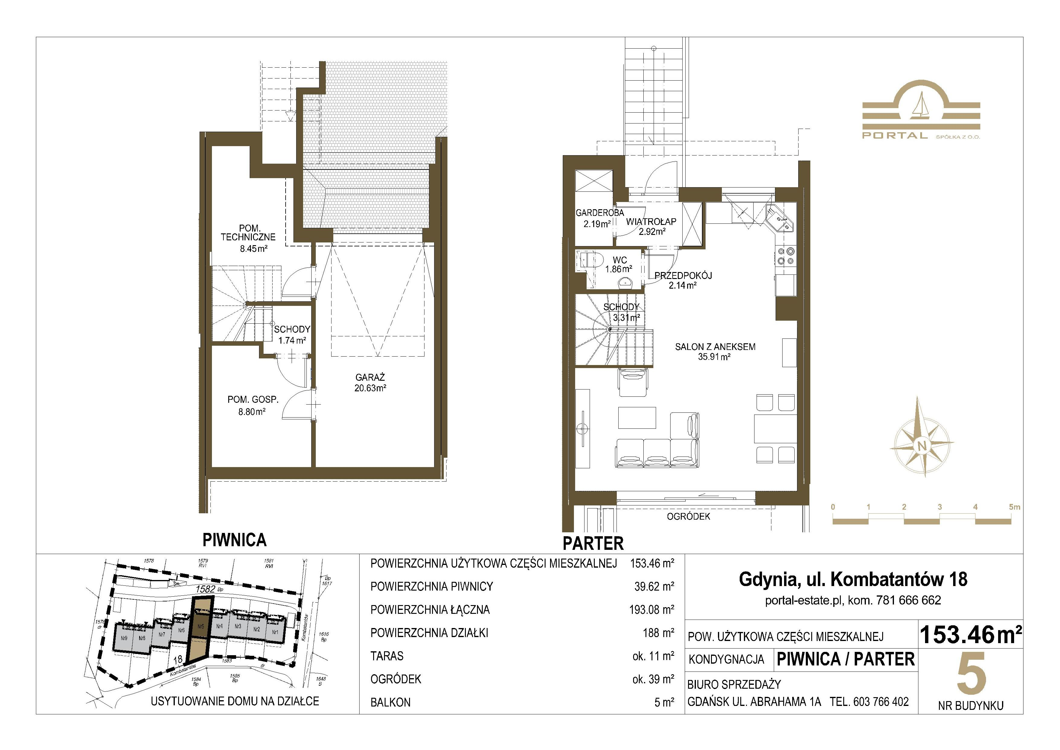 Dom 153,00 m², oferta nr 5, Domy - Gdynia Redłowo, Gdynia, Redłowo, ul. Kombatantów 18-idx