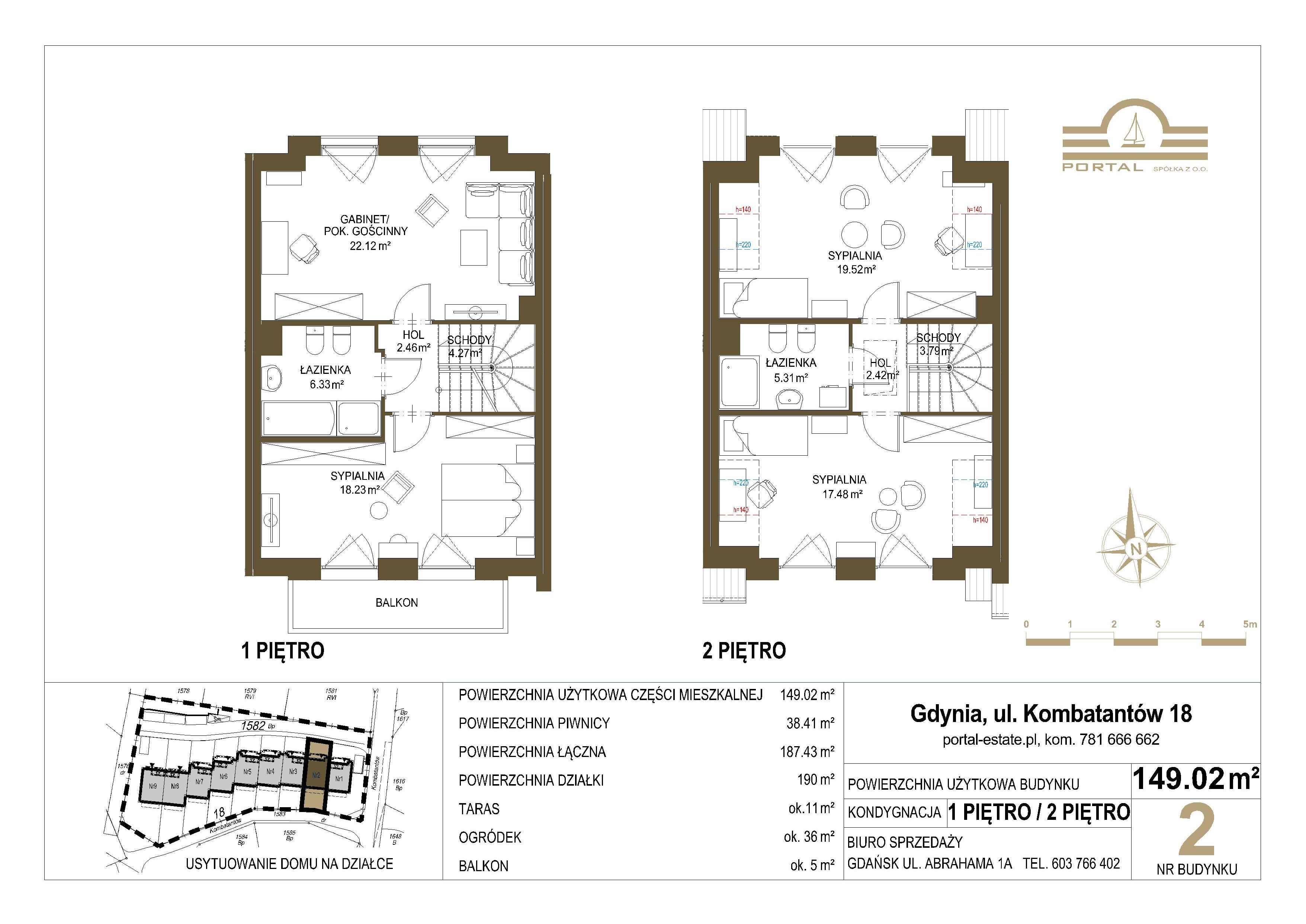 Dom 149,02 m², oferta nr 2, Domy - Gdynia Redłowo, Gdynia, Redłowo, ul. Kombatantów 18-idx