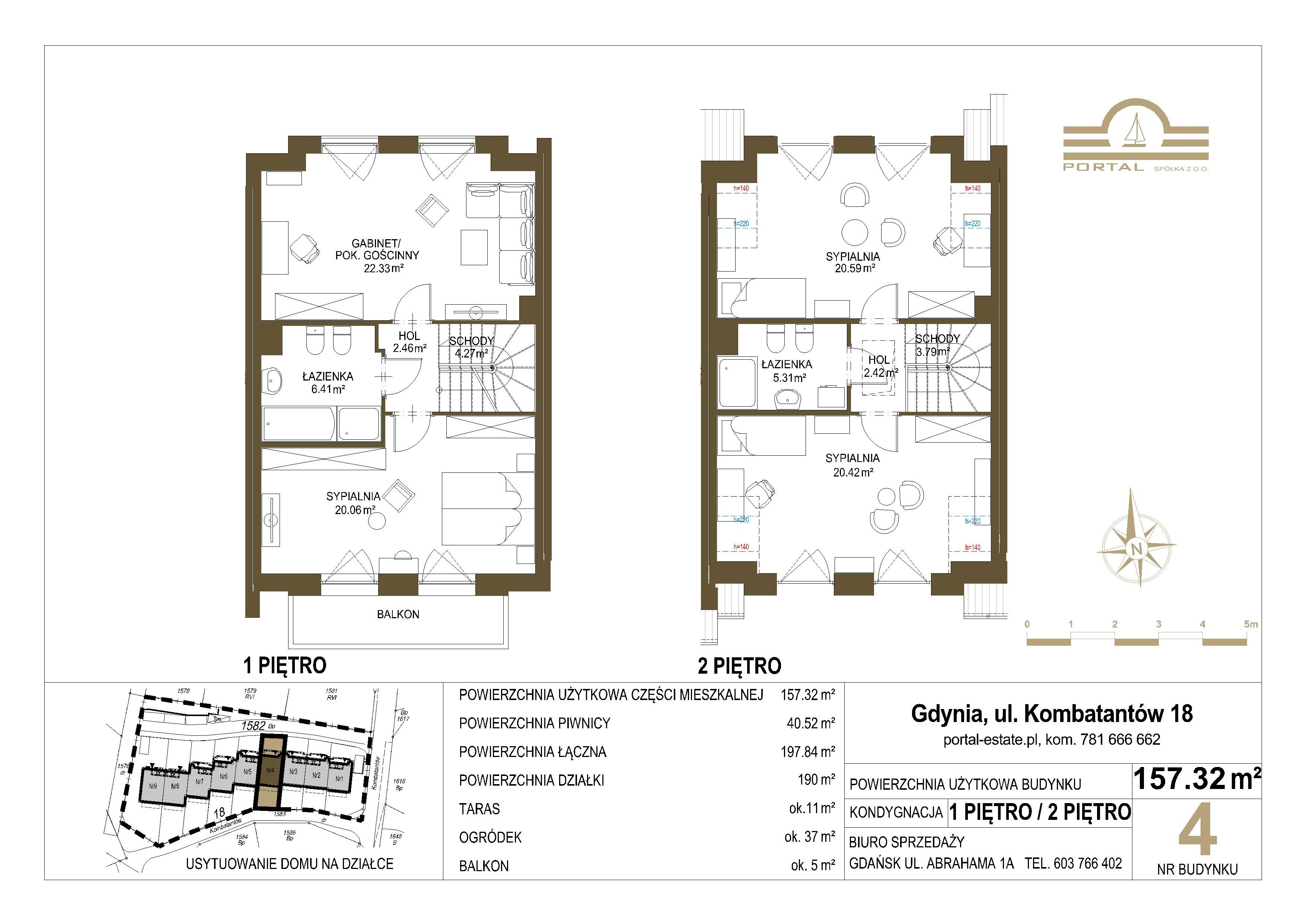 Dom 157,00 m², oferta nr 4, Domy - Gdynia Redłowo, Gdynia, Redłowo, ul. Kombatantów 18-idx