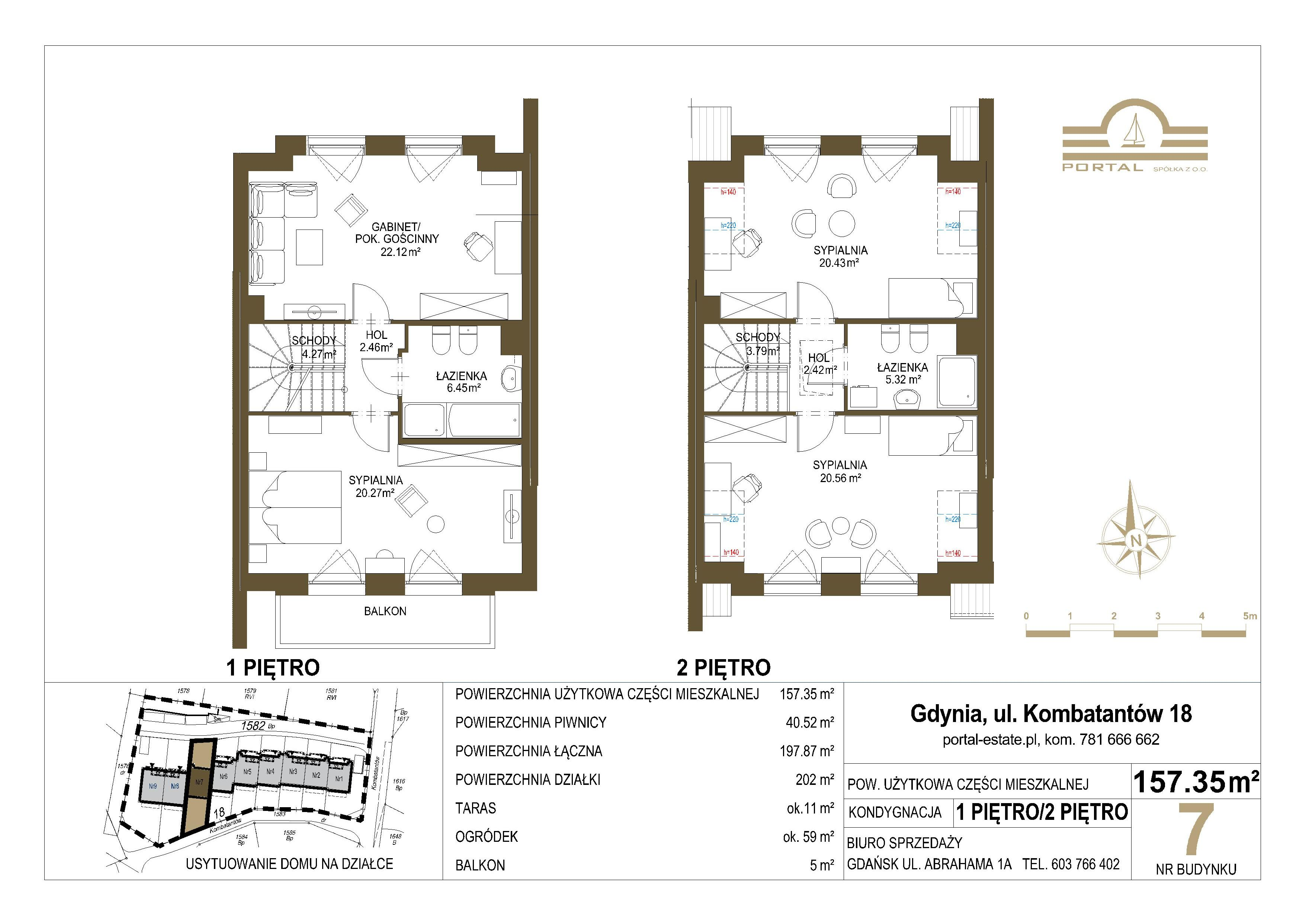 Dom 157,00 m², oferta nr 7, Domy - Gdynia Redłowo, Gdynia, Redłowo, ul. Kombatantów 18-idx