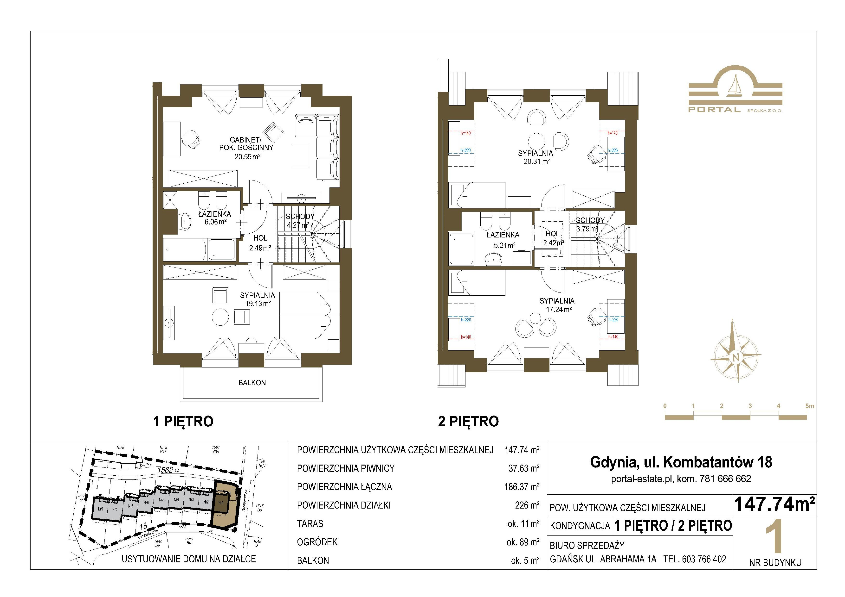 Dom 147,74 m², oferta nr 1, Domy - Gdynia Redłowo, Gdynia, Redłowo, ul. Kombatantów 18-idx