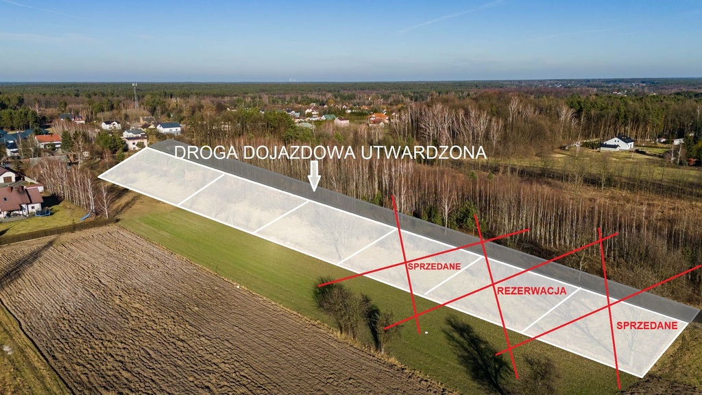 Działka 1 000,00 m², oferta nr , 1966/2089/OGS, Dawidów-idx