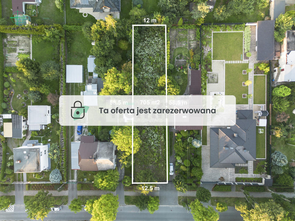 Działka 705,00 m², oferta nr , 2220/2089/OGS, Konstancin-Jeziorna, Królewska-idx