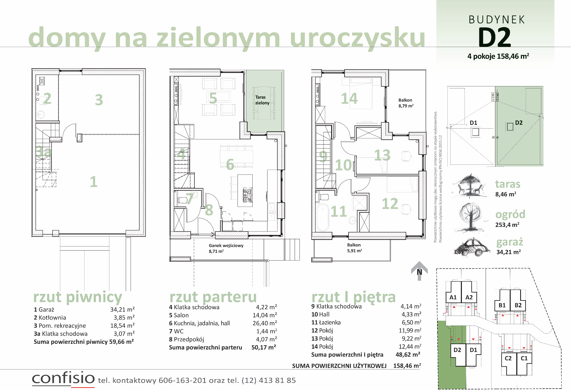 Dom 158,46 m², oferta nr D2, Domy na Zielonym Uroczysku, Kraków, Dębniki, Skotniki, ul. Generała Jana Karcza-idx