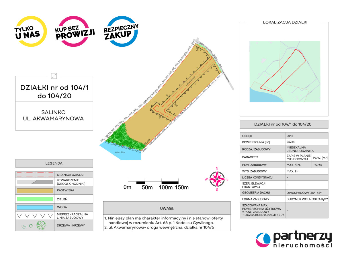 Działka 35 784,00 m², oferta nr , PAN400164, Salinko, Akwamarynowa-idx