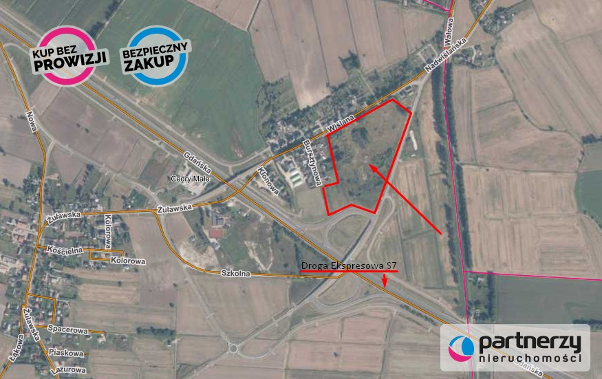 Działka 68 963,00 m², oferta nr , PAN822452, Cedry Małe-idx