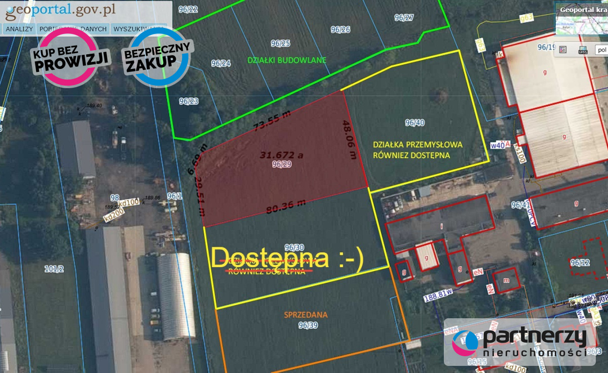 Działka 3 165,00 m², oferta nr , PAN349026, Bojano, Czynu Tysiąclecia-idx