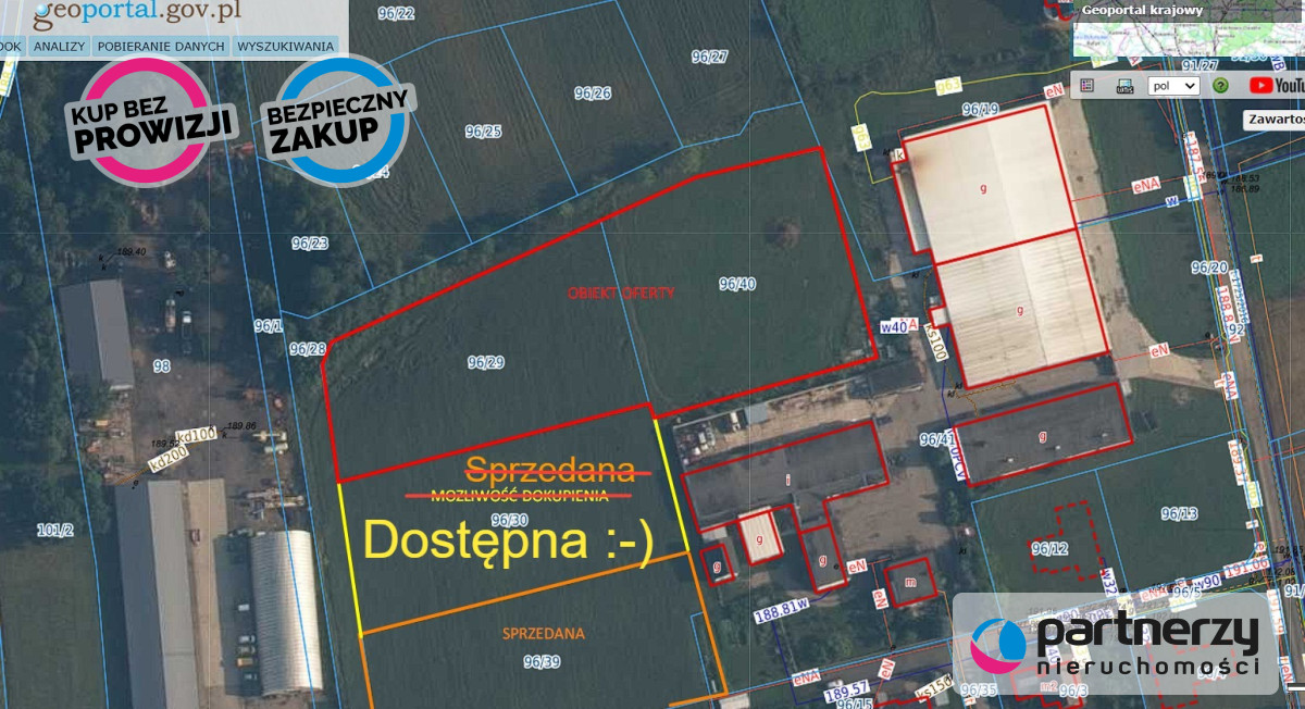 Działka 6 307,00 m², oferta nr , PAN962556, Bojano, Czynu Tysiąclecia-idx