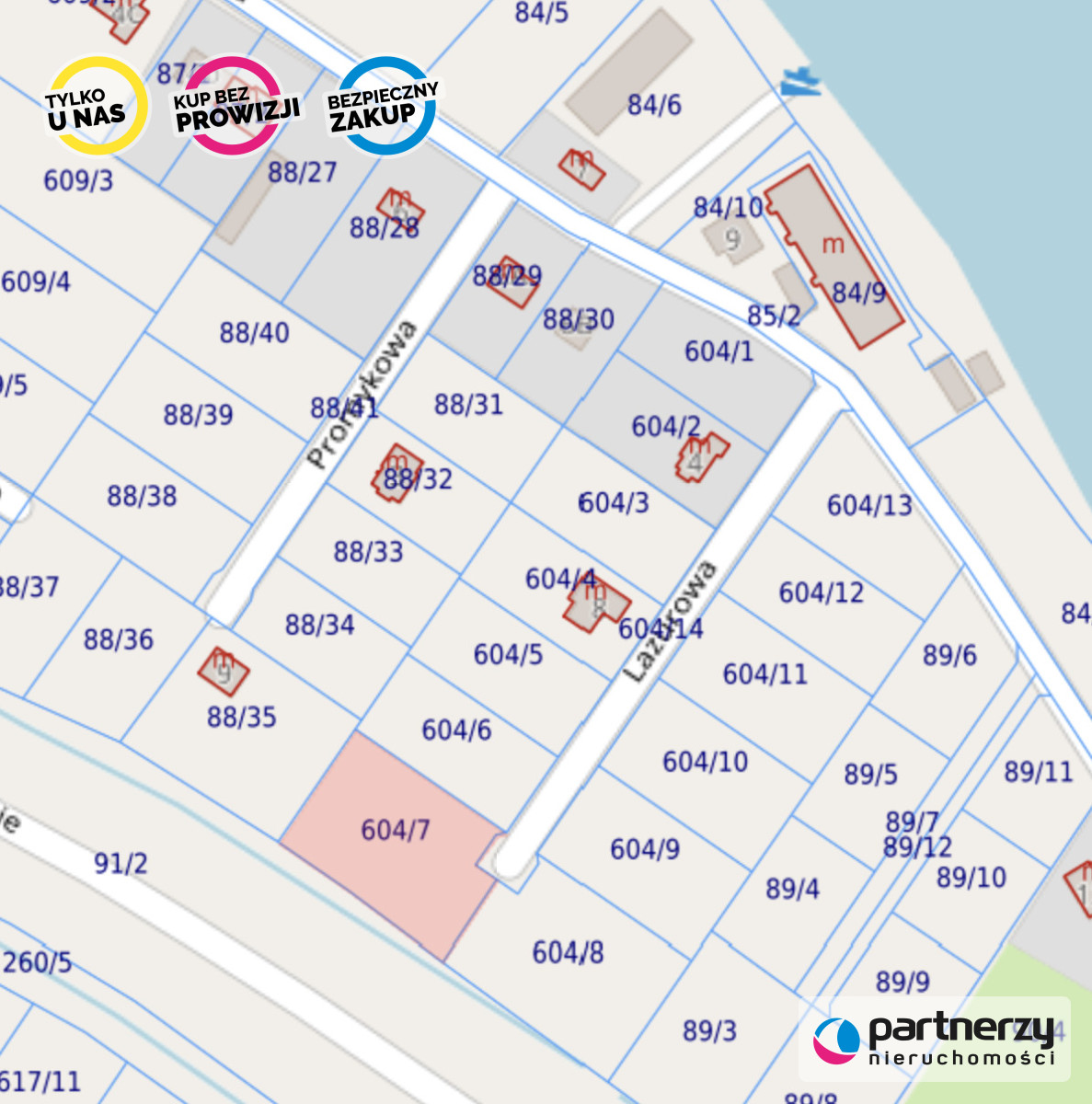 Działka 1 992,00 m², oferta nr , PAN601140, Wiślinka, Lazurowa-idx