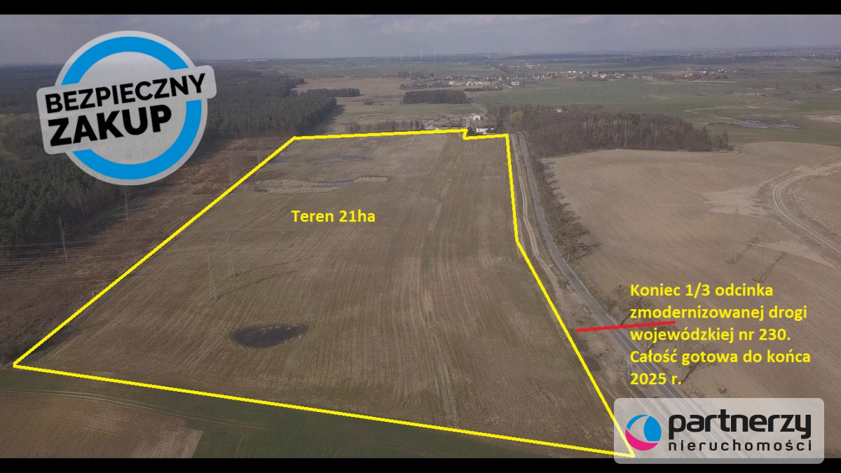 Działka 209 513,00 m², oferta nr , PAN777166, Pelplin-idx