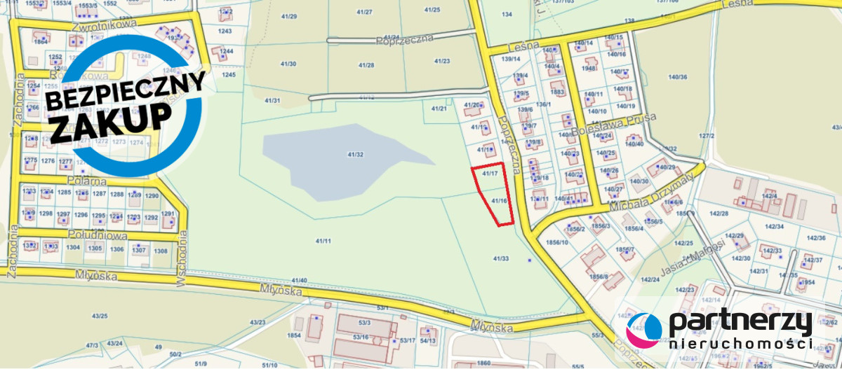 Działka 2 035,00 m², oferta nr , PAN985071, Straszyn, Poprzeczna-idx