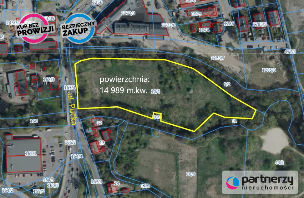 Działka 14 989,00 m², oferta nr , PAN570328, Reda, Pucka-idx